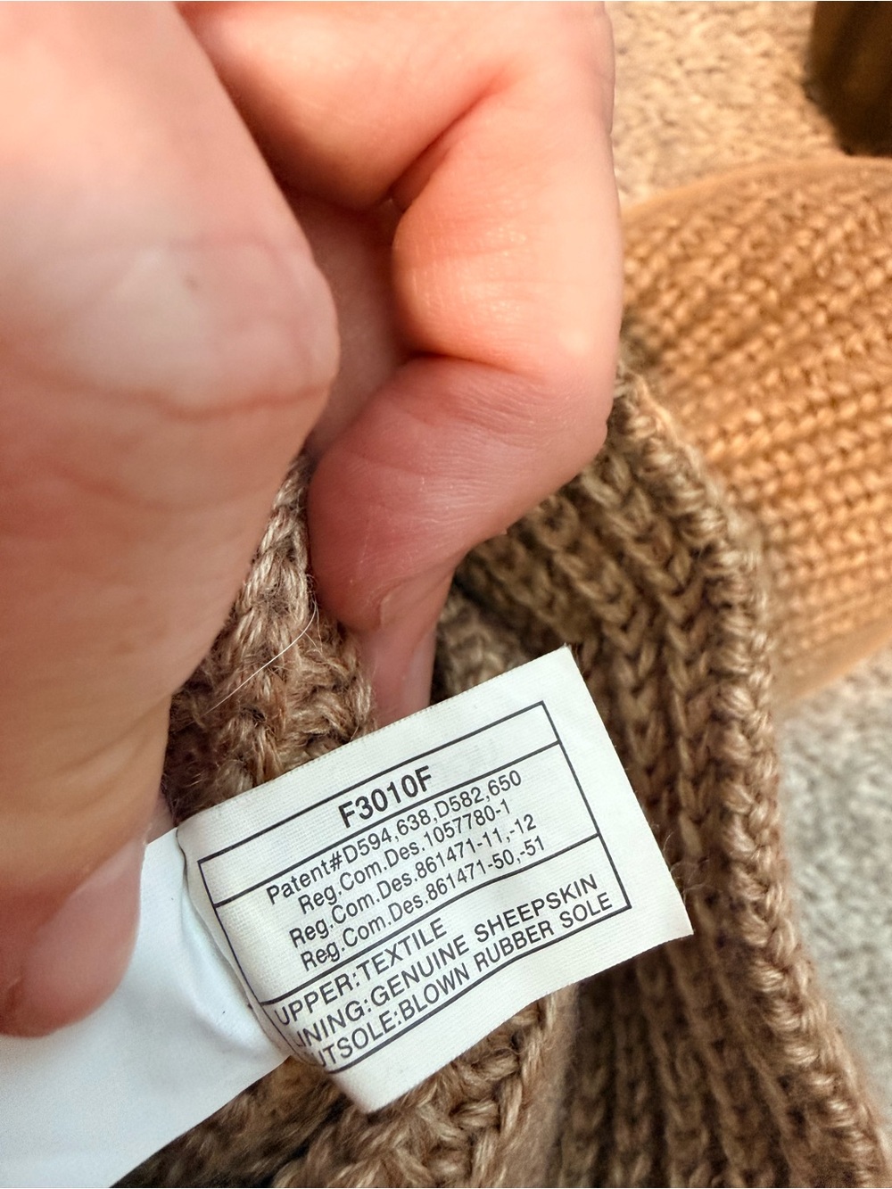 UGG Knit Button-Accent Tall Boots - Tan - Picture 6 of 8